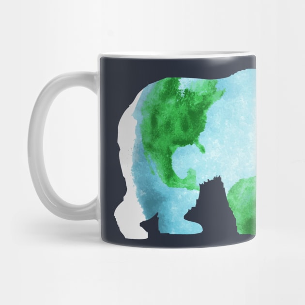 Earth Mama Bear Our Planet Protector Cool Gift For Nature Lovers by klimentina